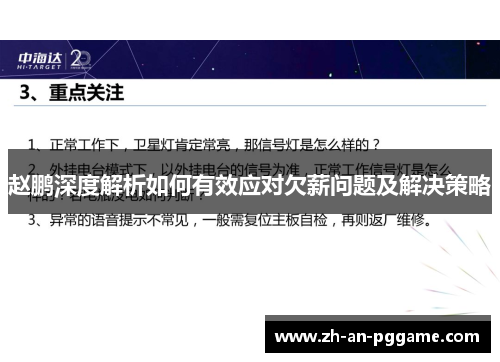 赵鹏深度解析如何有效应对欠薪问题及解决策略 赵鹏深度解析如何有效应对欠薪问题及解决策略