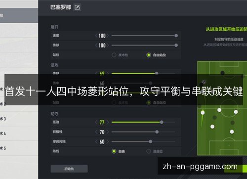 首发十一人四中场菱形站位,攻守平衡与串联成关键 首发十一人四中场菱形站位,攻守平衡与串联成关键